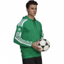 Pánská mikina s kapucí GP6437 Zelená s bílou - Adidas