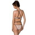 Dámská sexy set Chika Ecru s černou - Passion
