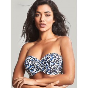 Vrchní díl plavek Serengeti Bandeau blue animal SW1653 - Panache