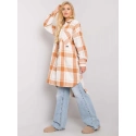 Dámská hrubá košile EM KS 604.67P hnědá - Exmoda