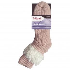 Extrémně teplé ponožky EXTRA WARM SOCKS Pudr růžová - BELLINDA