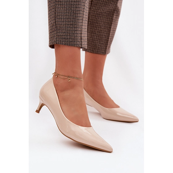 Lakované lodičky Girela 2735 béžové - Sweet Shoes