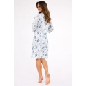 Dámská noční košile INGRID 464/448 Ecru s modrou vzor - Cornette