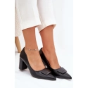 Dámské lodičky na klínku 55-A36 černé - Givana