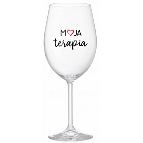 MOJA TERAPIA - priehľadný pohár na víno 350 ml