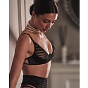 Dámský sexy set Lune Bellis 3-Pcs Crotchless černý - Obsessive