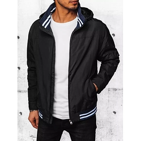 Pánská přechodná bunda s kapucí TX4378 černá - FashionStreet