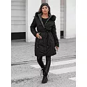 Dámská zimní bunda oboustranná TY4587 černo-šedá - FashionStreet 