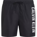 Pánské plavky MEDIUM DRAWSTRING KM0KM01004 BEH černé - Calvin Klein