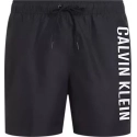 Pánské plavky MEDIUM DRAWSTRING KM0KM01004 BEH černé - Calvin Klein