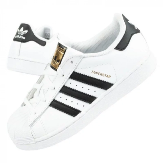 Dětská sportovní obuv Superstar W BA8378 Bílá s černou - Adidas