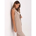 Dámská vesta FL5069.84 béžová - FPrice