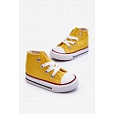 Dětské vysoké tenisky Filemon žluté - Sweet Shoes