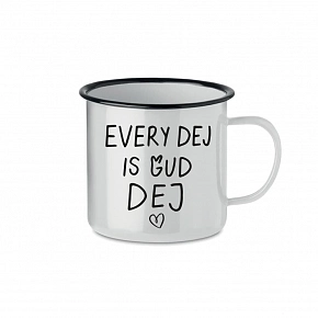 EVERY DEJ IS GUD DEJ - bílý plecháček 350 ml