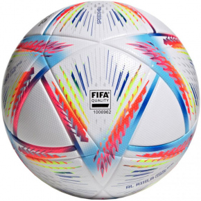 Fotbalový míč Al Rihla box 2022 H57782 bílá-mix barev - Adidas