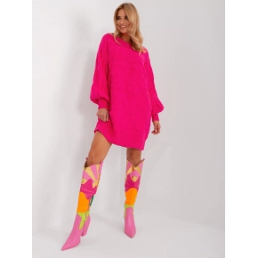 Dámský svetrové šaty AT SW 2367.76P Fuchsiová -FPrice