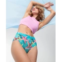 Kalhotky Sea Stars Simple Brasil Maxi zeleno-červené - Julimex
