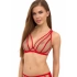 Dámská podprsenka Bralette 2507 Červená s tělovou - Lupo Line