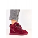 Sportovní zimní obuv C2077 bordó -Solea