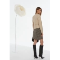 Elegantní koženková bunda  JAC0400 béžová - Monnari