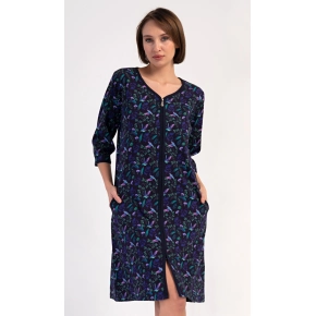 Dámské domácí šaty Kolibřík modré - Vienetta Dámské domácí šaty Kolibřík modré - Vienetta