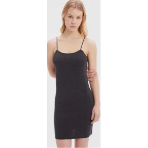 Dámské šaty na spaní QS6838E P7I tm.šedá - Calvin Klein