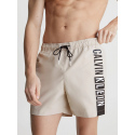Pánské plavky LM0KM00991 ACE béžové - Calvin Klein