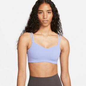 Dámská podprsenka Dri-FIT Alate Trace W DO6608-569 fialová - Nike