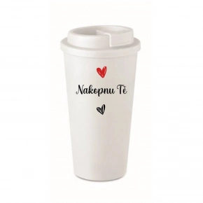 NAKOPNU TĚ - bílý termohrnek 475 ml