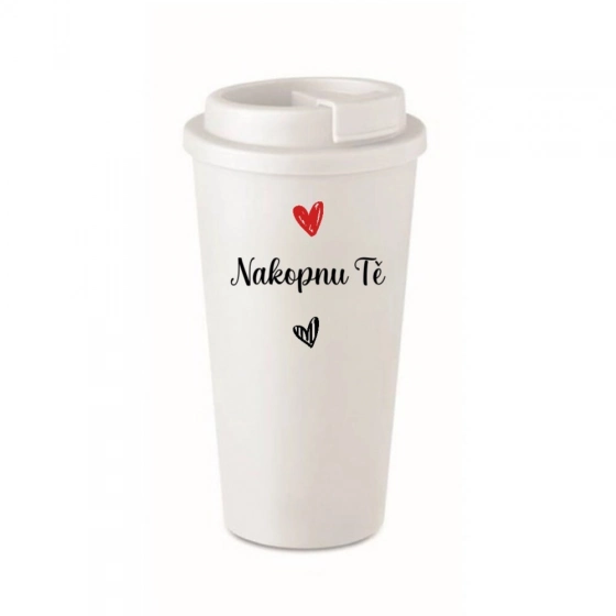 NAKOPNU TĚ - bílý termohrnek 475 ml