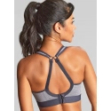 Sportovní podprsenka 7341B  Non Wired Bra charcoal marl šedá - Panache