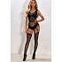 Dámský bodystocking Kelly černý - Pure Sin