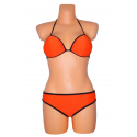 Dámské plavky TRIANGLE LC40967-2 oranžové - OEM