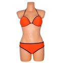 Dámské plavky TRIANGLE LC40967-2 oranžové - OEM