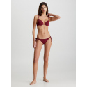 Dámská plavková podprsenka bikini KW0KW02278 XN0 bordó - Calvin Klein