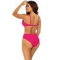 Dámské dvoudílné plavky Fashion 27 S940SV1-2d tm.růžové- Self
