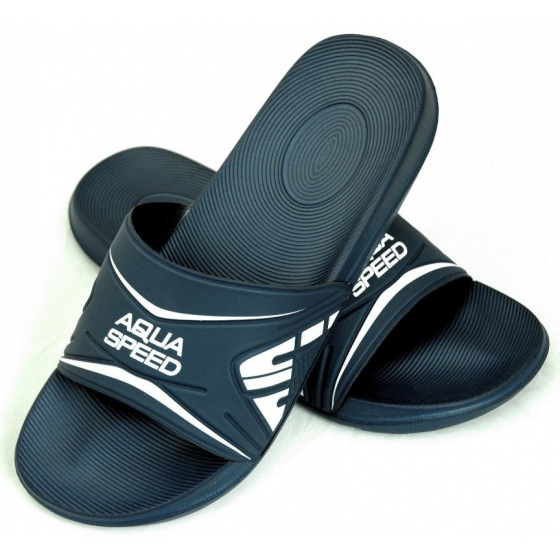 Plavecká unisex 45obuv do bazénu Dakota 10 Tmavě modrá s bílou - AQUA SPEED