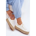 Krajkové tenisky espadrilky LCW-26-31-4326 bílé - Lee Cooper