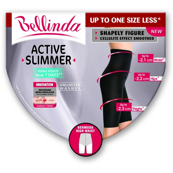 Dámské zeštíhlující bermudy ACTIVE SLIMMER Černá - BELLINDA