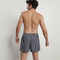 Pánské volné boxerky 2 ks ECOSMART LOOSE BOXER Green BIO / Tmavě modrá s šedou - DIM