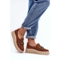 Dámské polobotky 3398 Hnědá s béžovou - Lewski Shoes