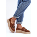 Dámské polobotky 3398 Hnědá s béžovou - Lewski Shoes