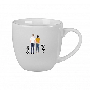 Personalizovaný keramický hrníček 400 ml s párem