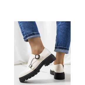 Dámské polobotky 210007BE-LA Ecru s černou - La.Fi Laura