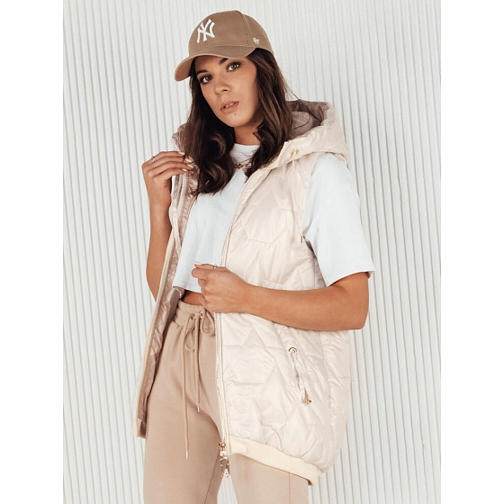 Dámská prošívaná vesta COLINE TY4114 bílá - FashionStreet 