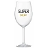 SUPER TÁTA - priehľadný pohár na víno 350 ml