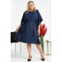 Dámské šaty plus size Rolanda tmavě modrá - Karko