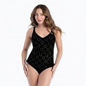 Horní díl tankin Malaika Top tankini 8889-1 black - RosaFaia