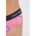Dámské kalhotky 000QF7480E KCC růžové se srdíčky - Calvin Klein