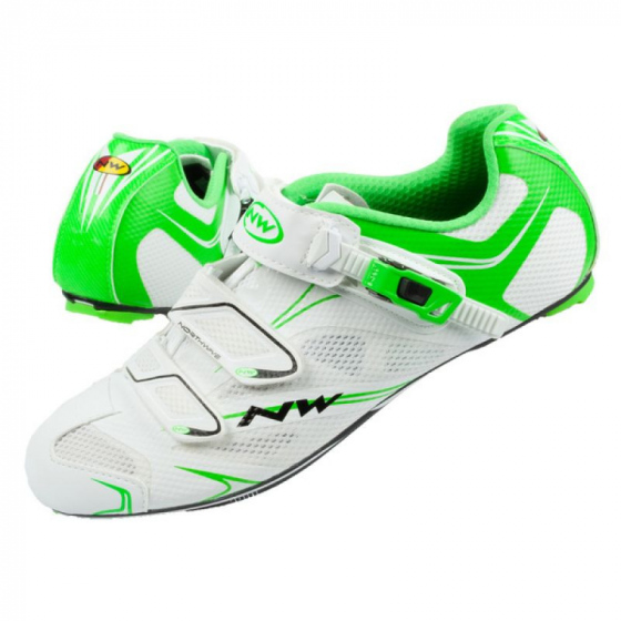 Pánské cyklistické sport boty Sonic SRS M 80151012 59 Bílá se zelenou - Northwave